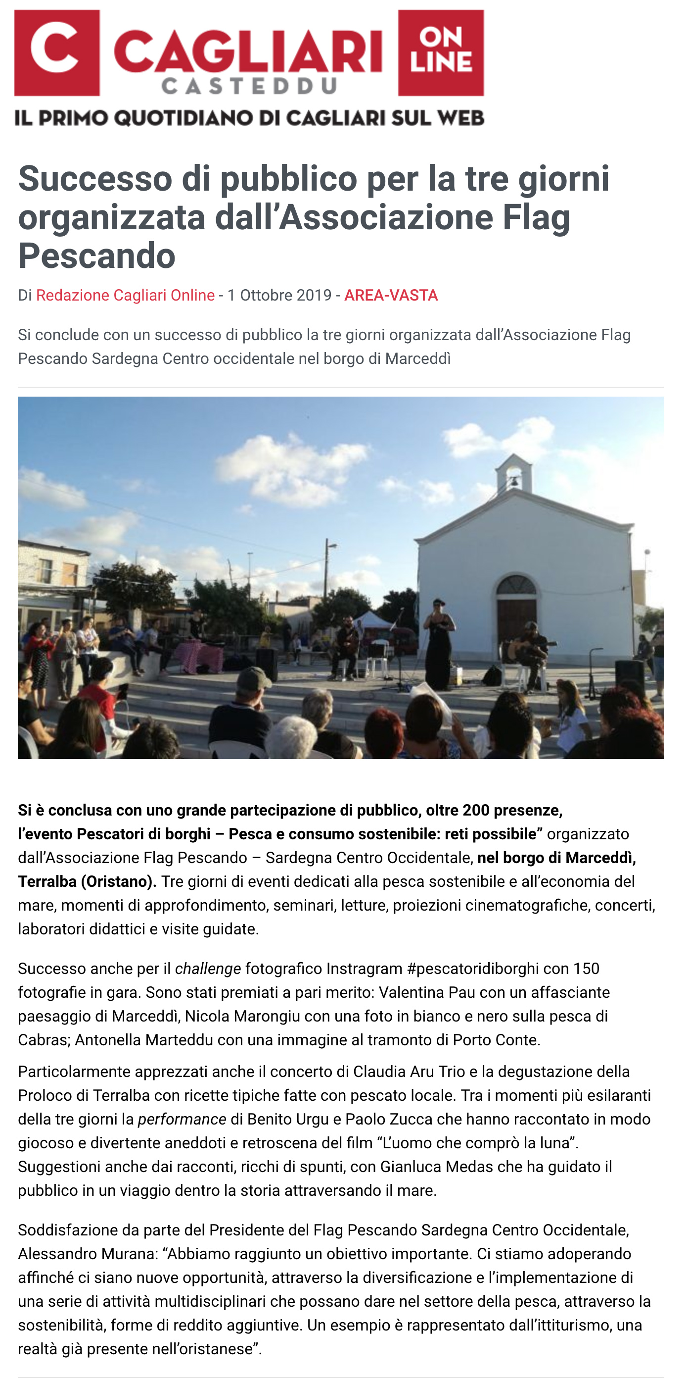 CagliariOnLine 01 10 2019